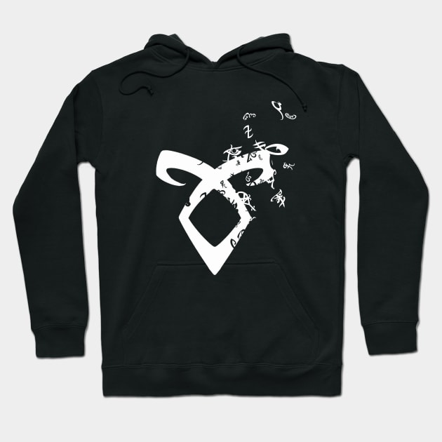 Shadowhunters rune - white runes Hoodie by Vane22april